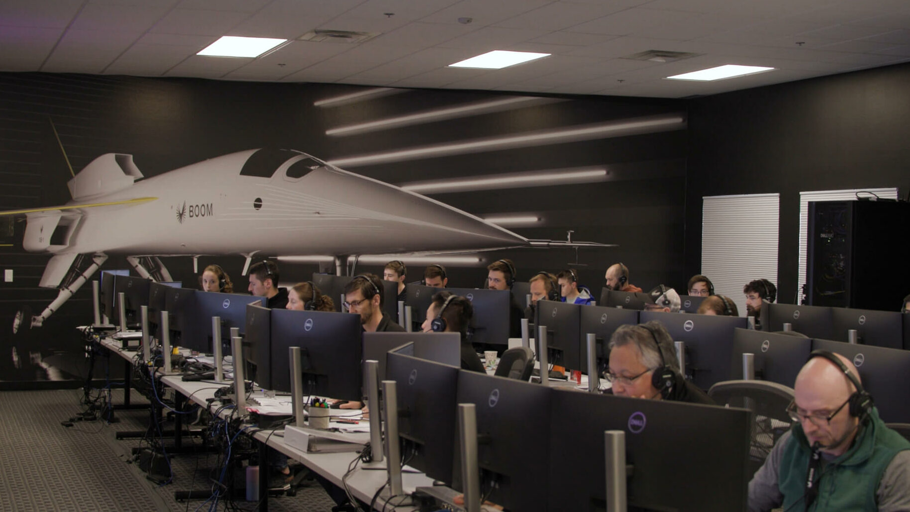 Control room for XB-1's first flight at the Mojave Air & Space Port. 